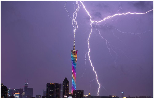 雷電產生的原理